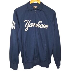 Stitches Athletic Womens Vintage Retro New York Yankees Full Zip Jacket Size XL